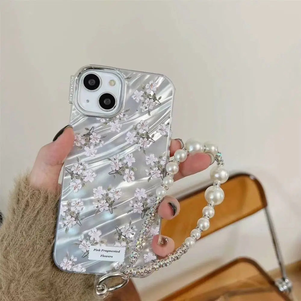 Flower Blossom Case With Pendant Charm - iPhone