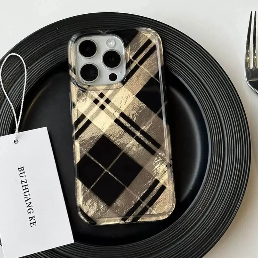 Plaid Luxe Case with Gloss Finish - iPhone