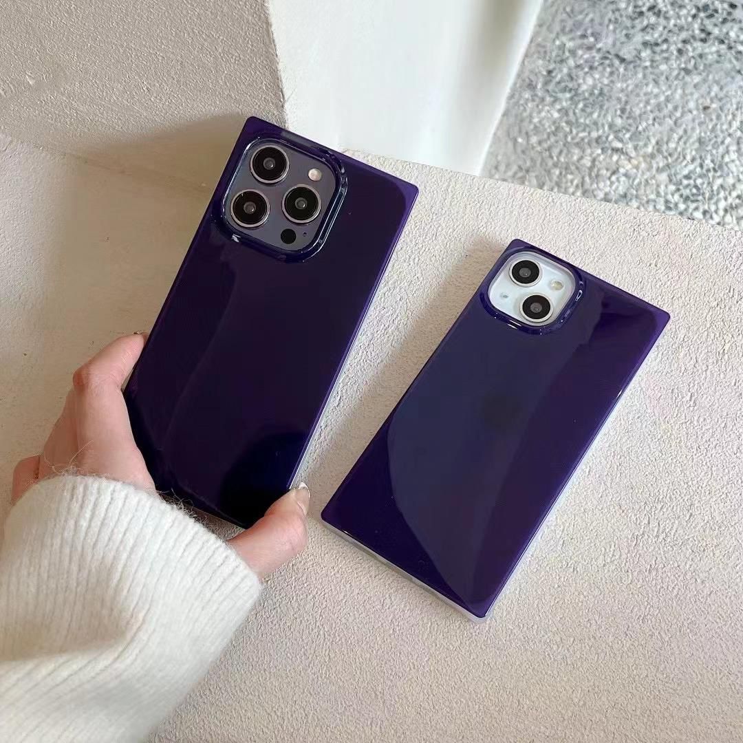 Bold Purple Square Case - iPhone