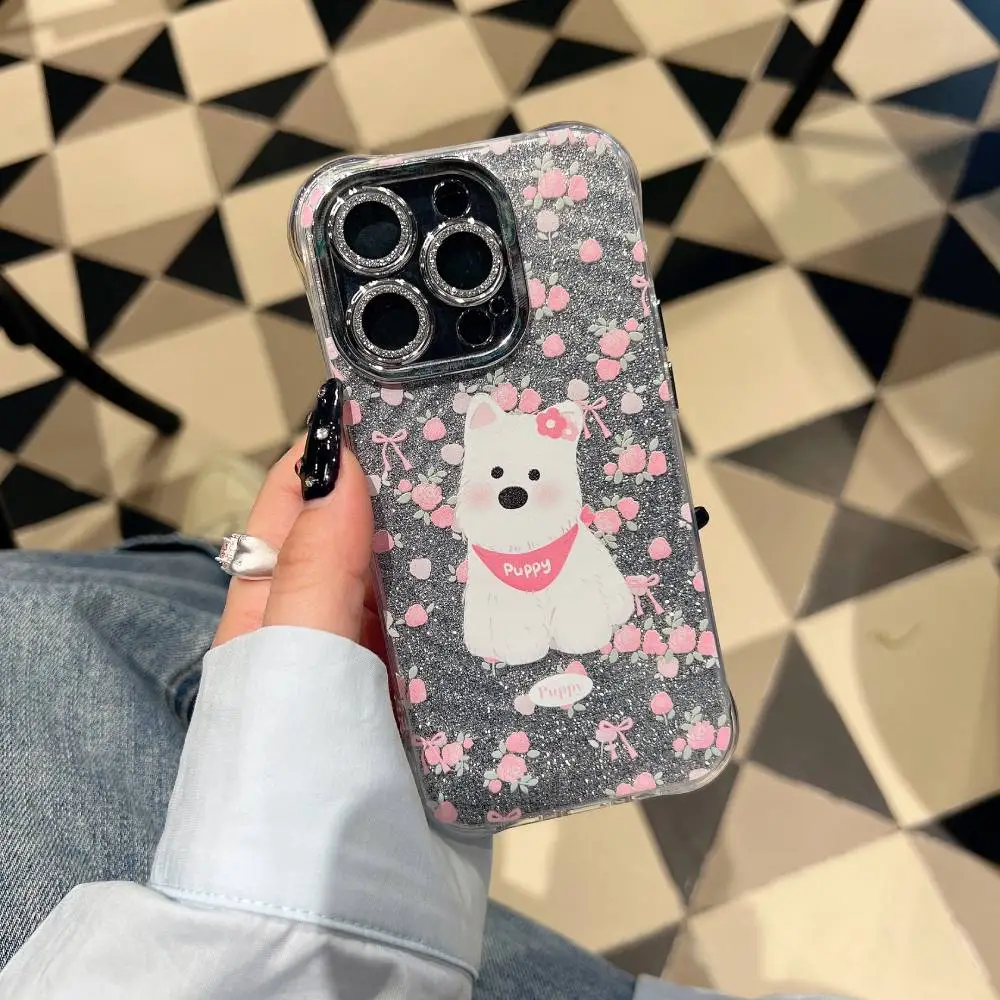 Cute Canine Companion Design With Pendant Charm - iPhone