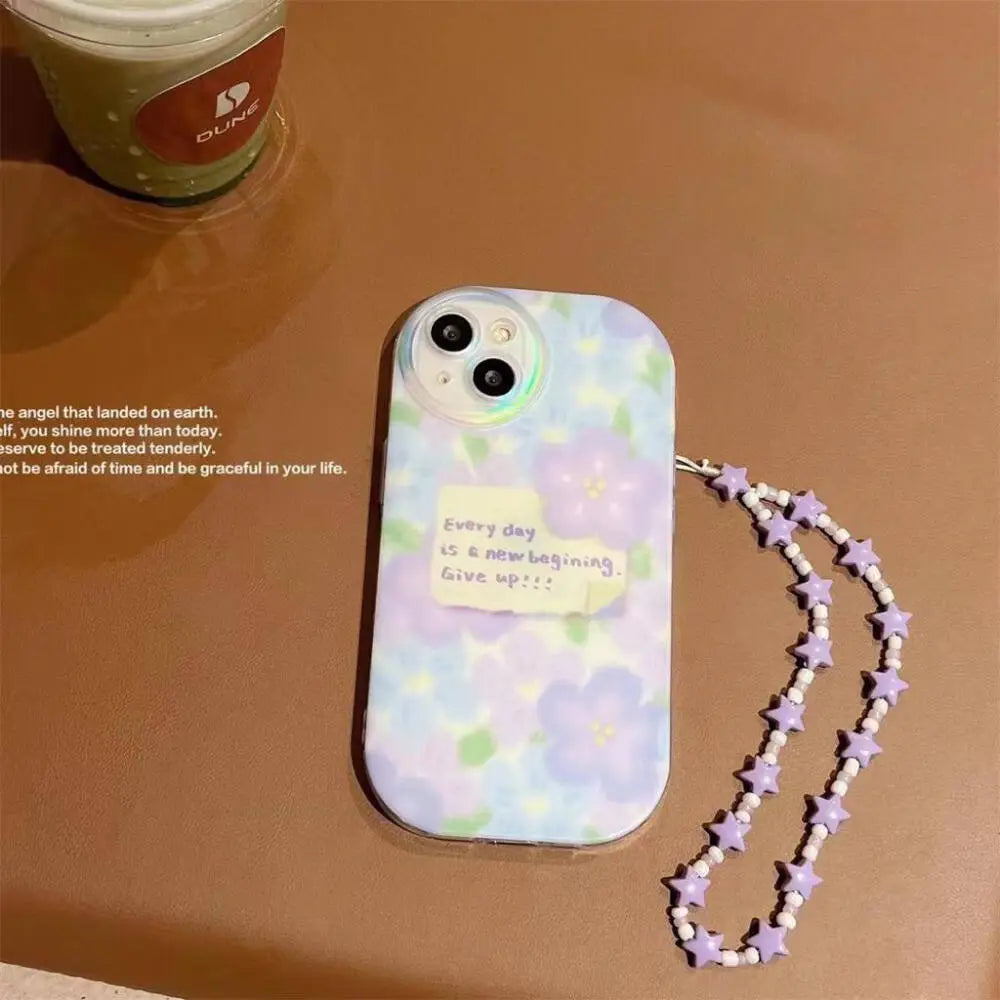 Shiny Pendant Key Chain Case - iPhone