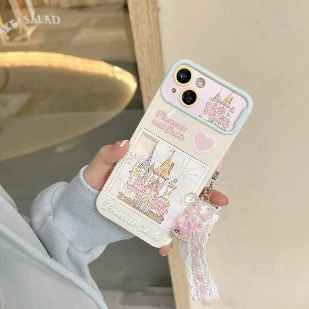 Playing Puzzle Castle Case With Pendant Charm - iPhone
