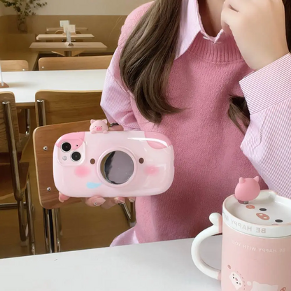 Charming Piggy Camera Phone Case - iPhone