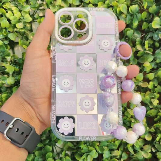 Checker Bloom Phone Case - iPhone