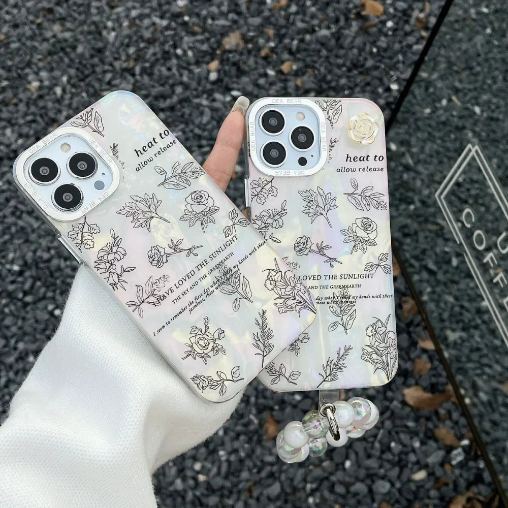 Daisy Case With Pendant Charm - iPhone