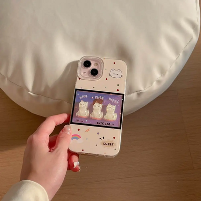 Holographic Cat Vibes Case - iPhone