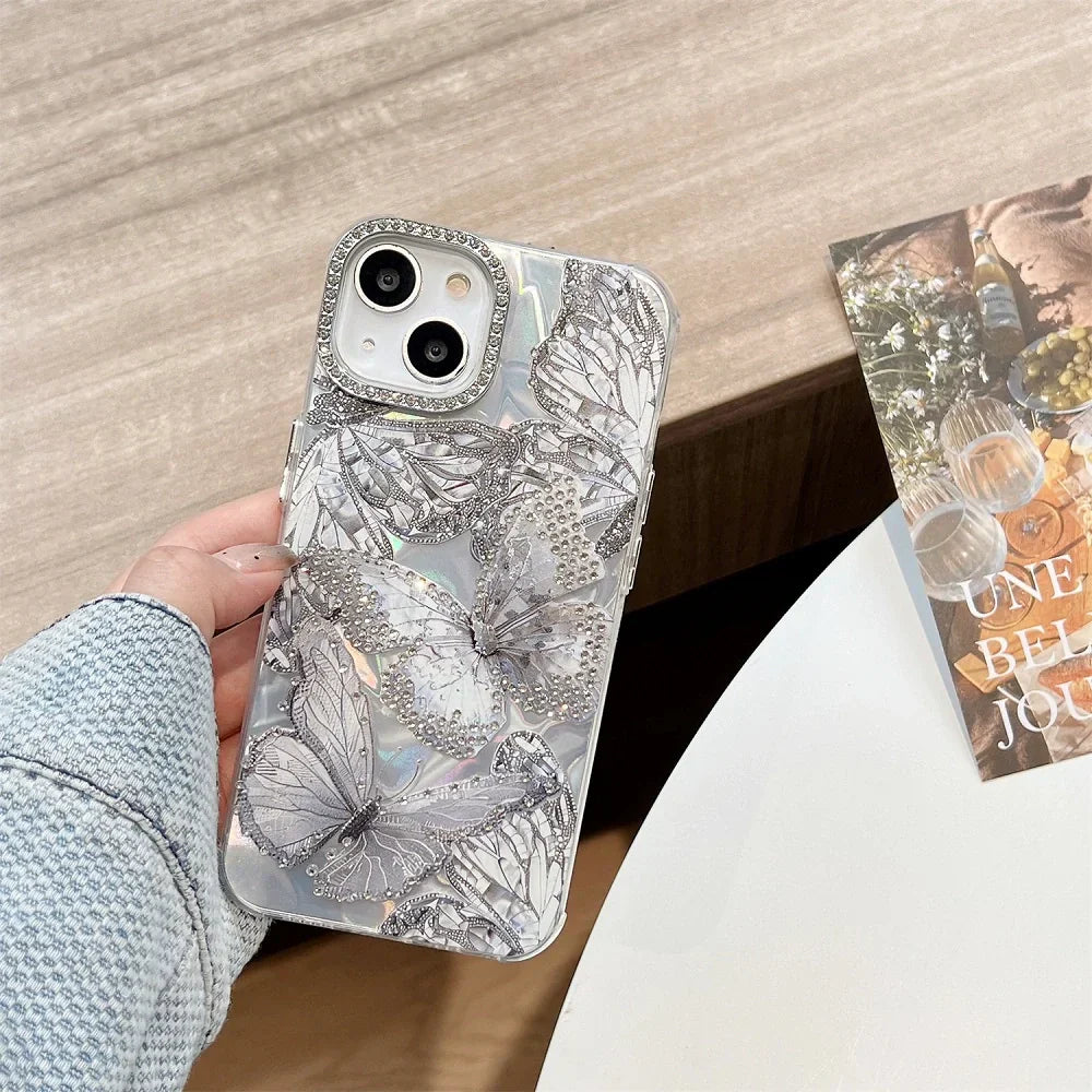 Elegance Diamond Butterfly Case - iPhone