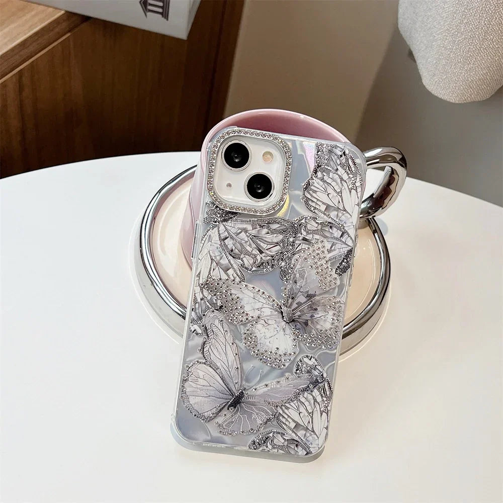 Elegance Diamond Butterfly Case - iPhone