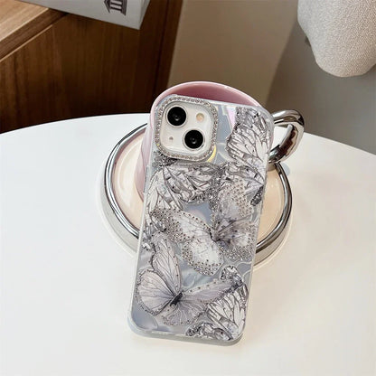 Elegance Diamond Butterfly Case - iPhone