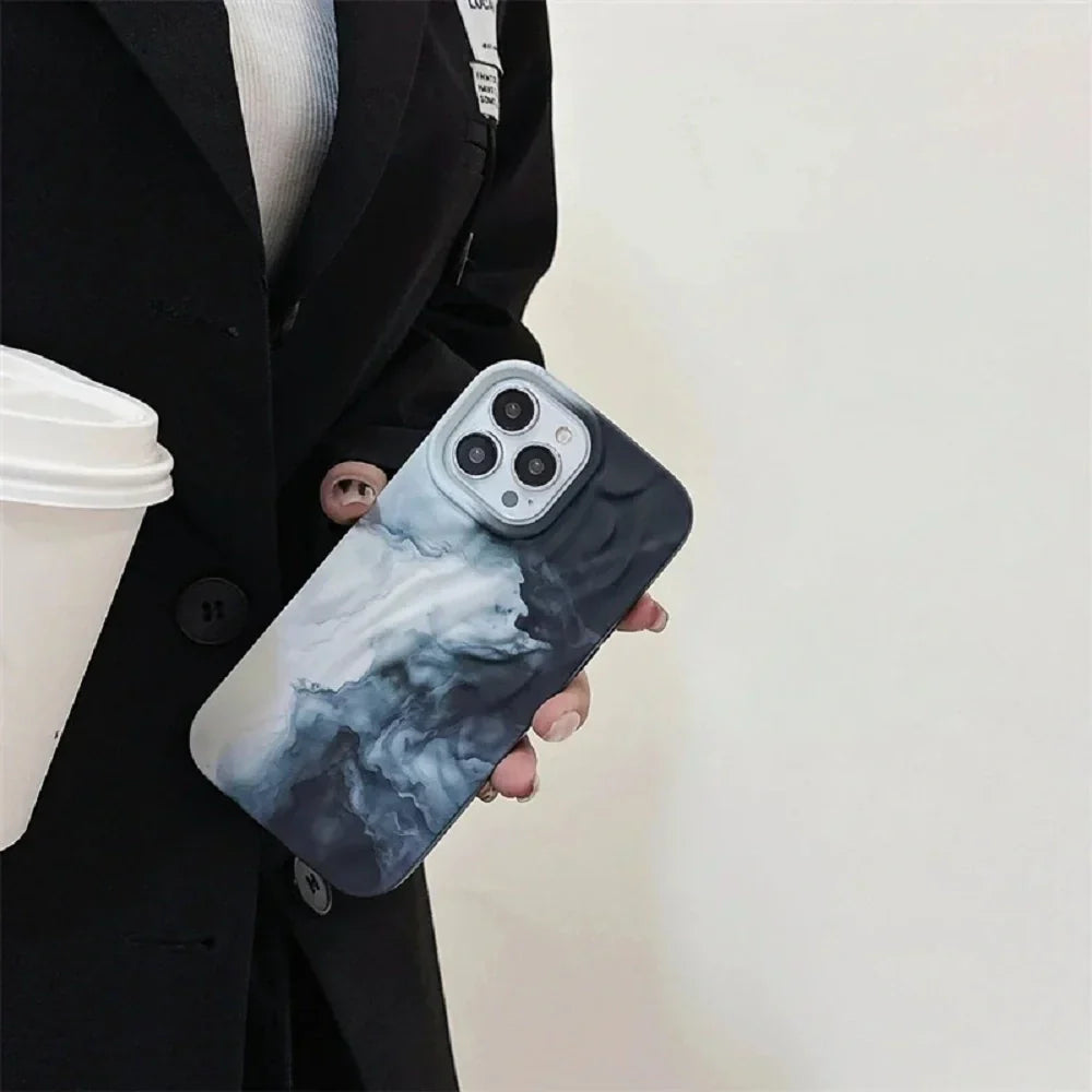 Swirl Ocean Painting Case - iPhone