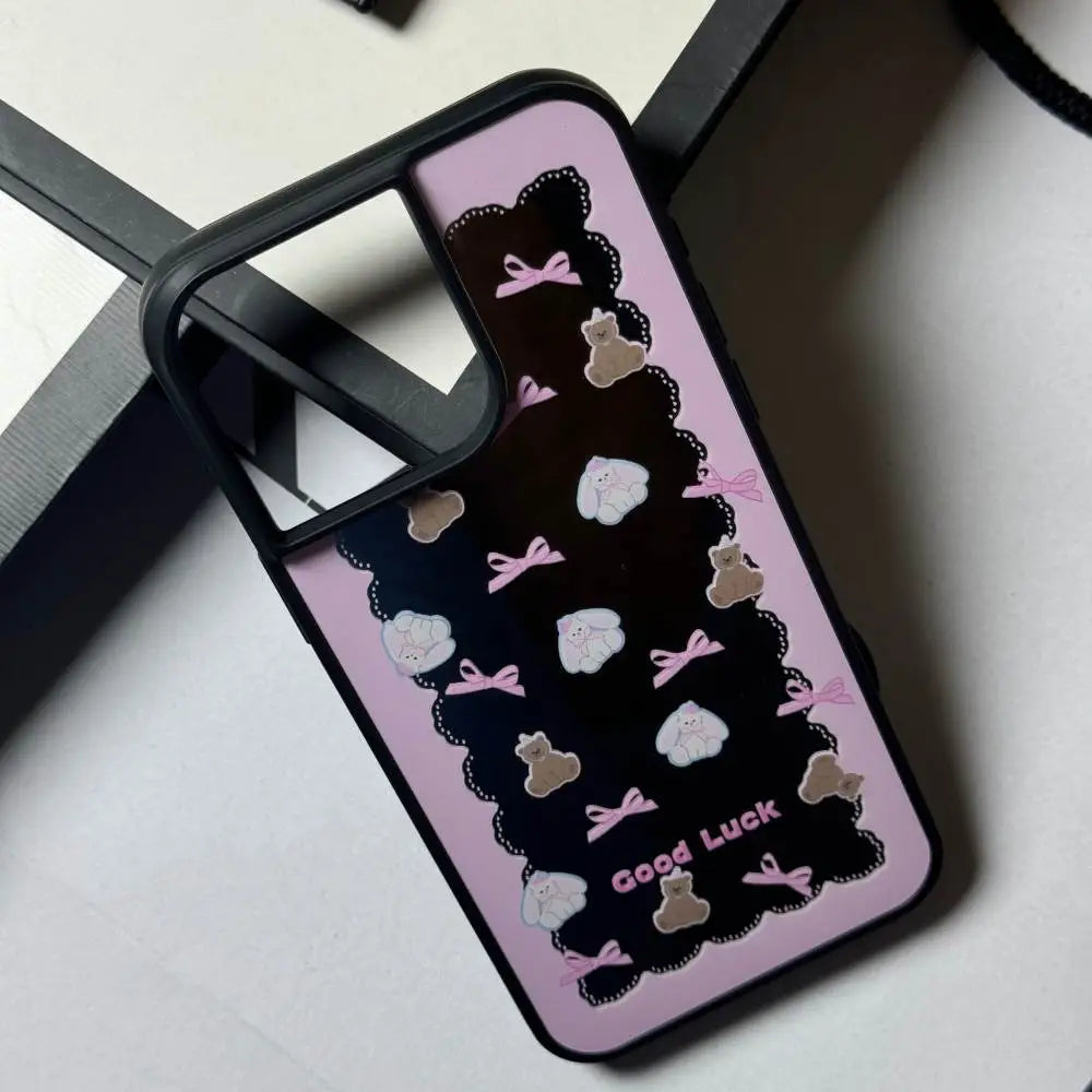 Mirror Teddy Bow Bliss Case - iPhone