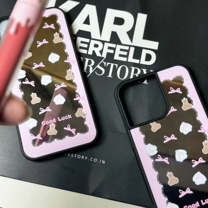 Mirror Teddy Bow Bliss Case - iPhone