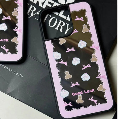 Mirror Teddy Bow Bliss Case - iPhone