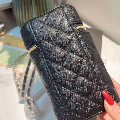 Luxury Brand CC Quilted Crossbody Mini Pouch With Lanyard- iPhone