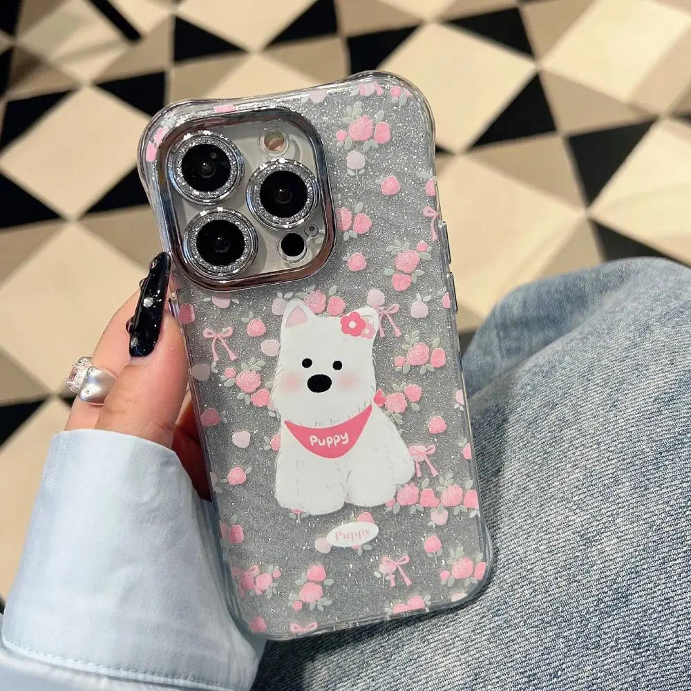 Cute Canine Companion Design With Pendant Charm - iPhone