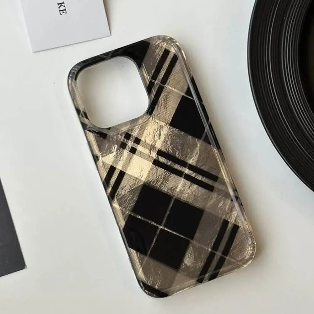 Plaid Luxe Case with Gloss Finish - iPhone