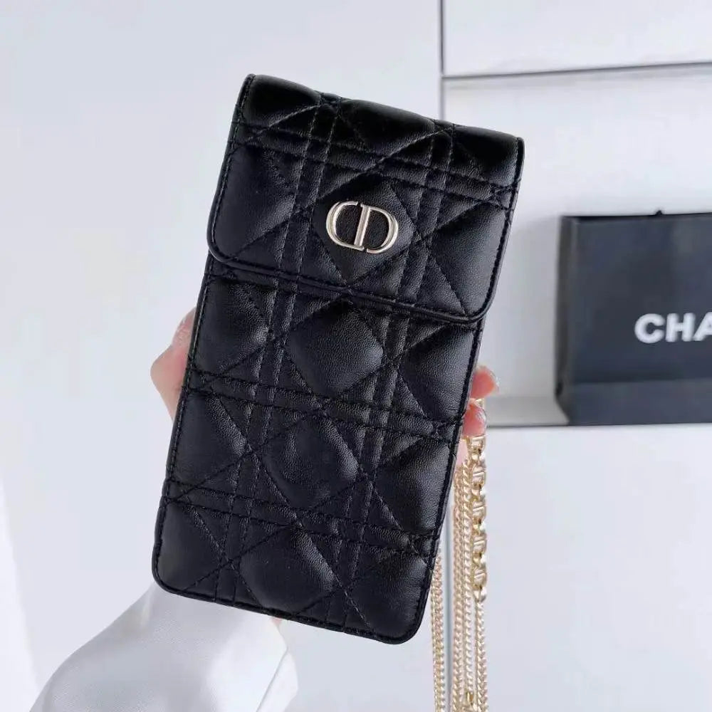 Luxury Brand CD Multipurpose Caro Pouch With Lanyard - iPhone