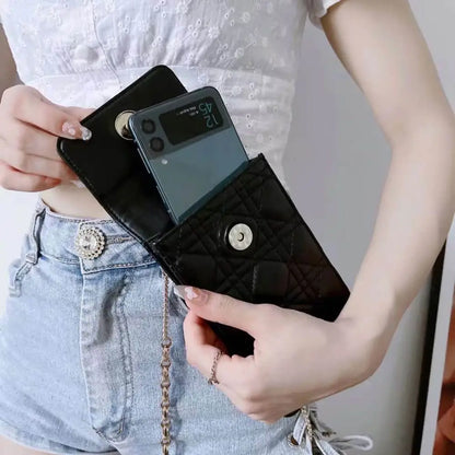 Luxury Brand CD Multipurpose Caro Pouch With Lanyard - iPhone