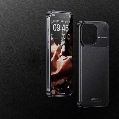 Premium Metallic Aeroflex Leather Case - iPhone