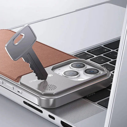 Premium Metallic Aeroflex Leather Case - iPhone