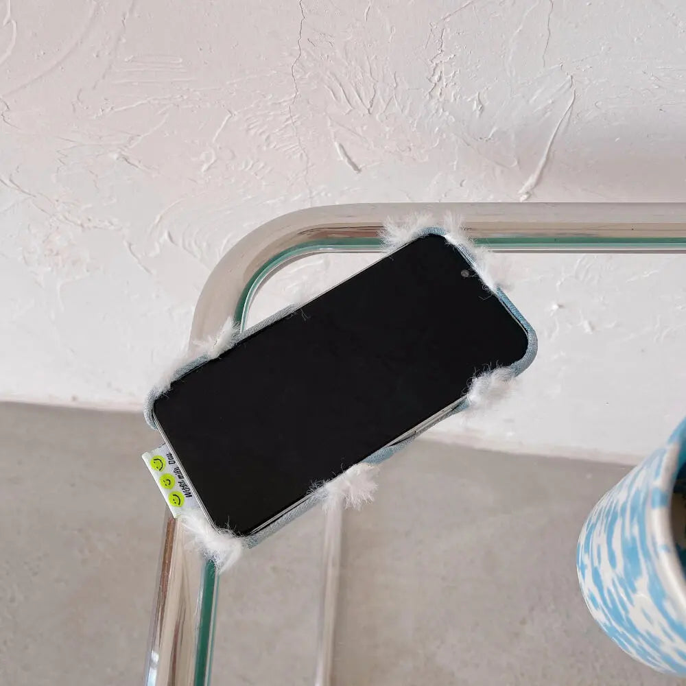 Jeans Furr White Case - iPhone