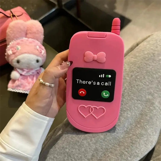 Flap Phone Mirror Case (Neon Pink) - iPhone