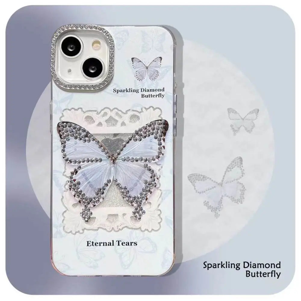 Diamond Butterfly Sparkling Case - iPhone