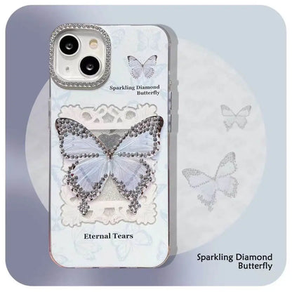 Diamond Butterfly Sparkling Case - iPhone