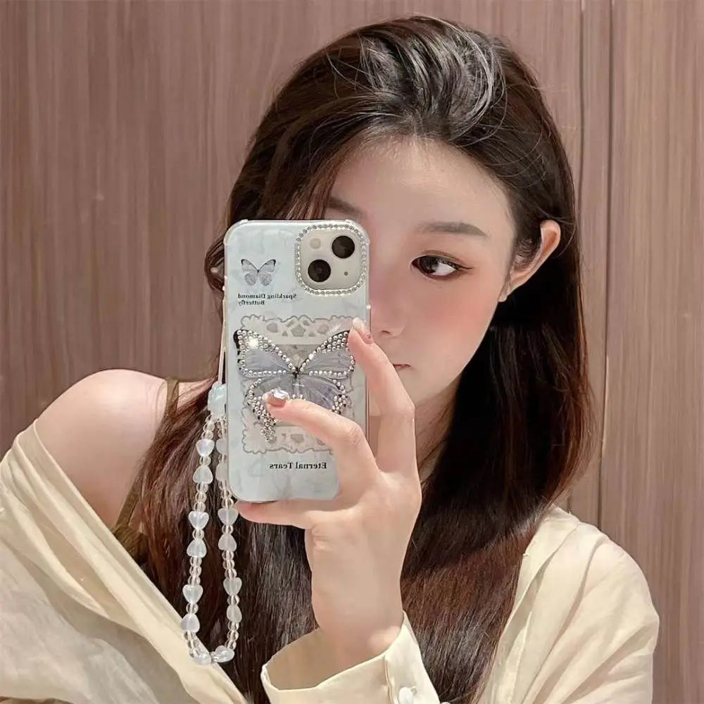 Diamond Butterfly Sparkling Case - iPhone