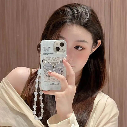 Diamond Butterfly Sparkling Case - iPhone