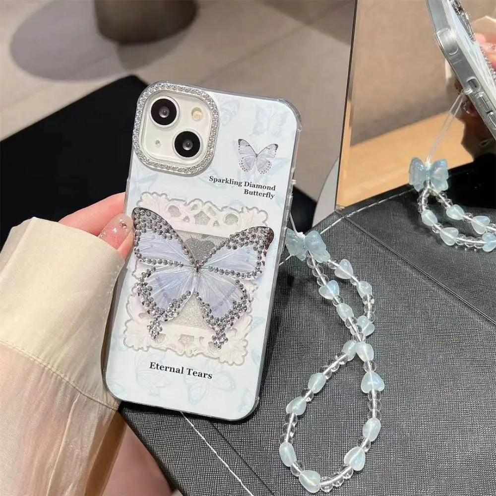 Diamond Butterfly Sparkling Case - iPhone