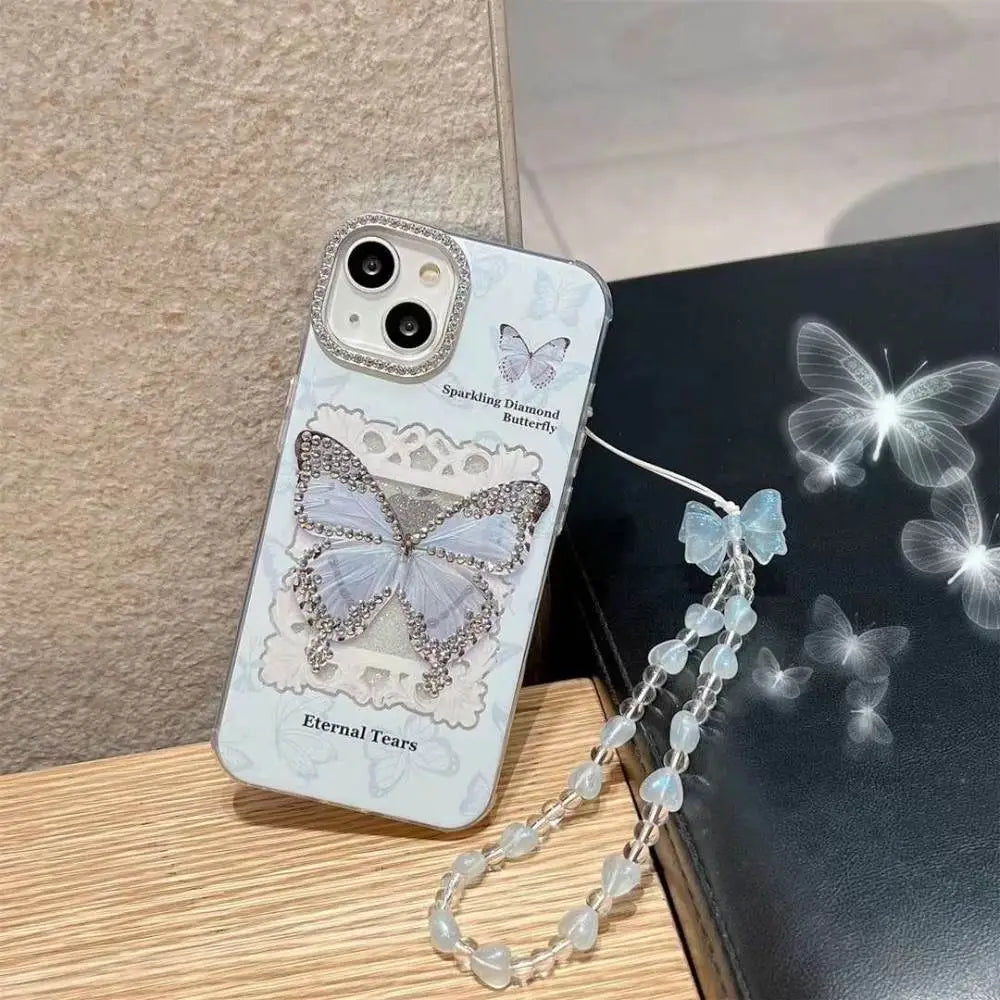 Diamond Butterfly Sparkling Case - iPhone