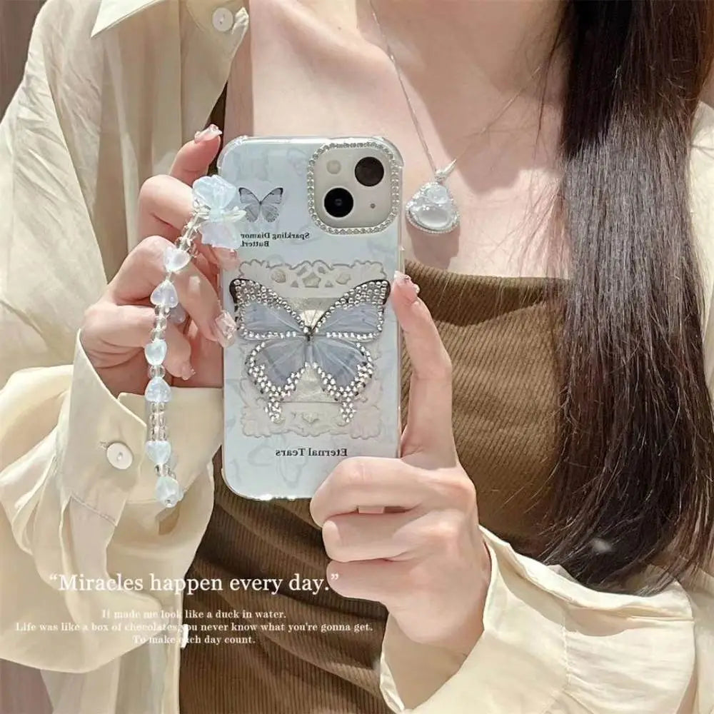 Diamond Butterfly Sparkling Case - iPhone