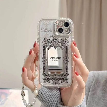 Mirror Case with Pendant Charm - iPhone