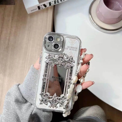 Mirror Case with Pendant Charm - iPhone