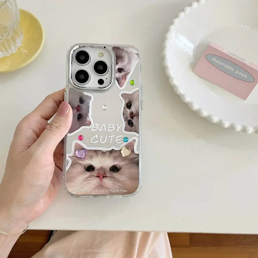 Cute Kitten Gem Sparkle Case - iPhone