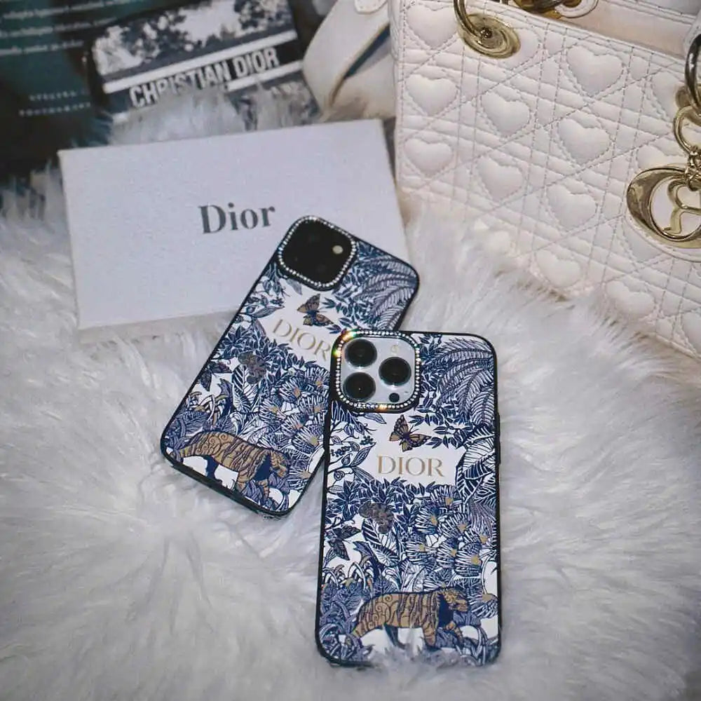 Luxury Brand CD Case With Diamond Chrome - iPhone