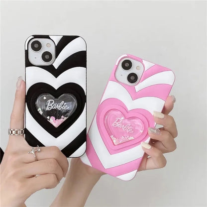 Barbie Liquid Heart Case - iPhone