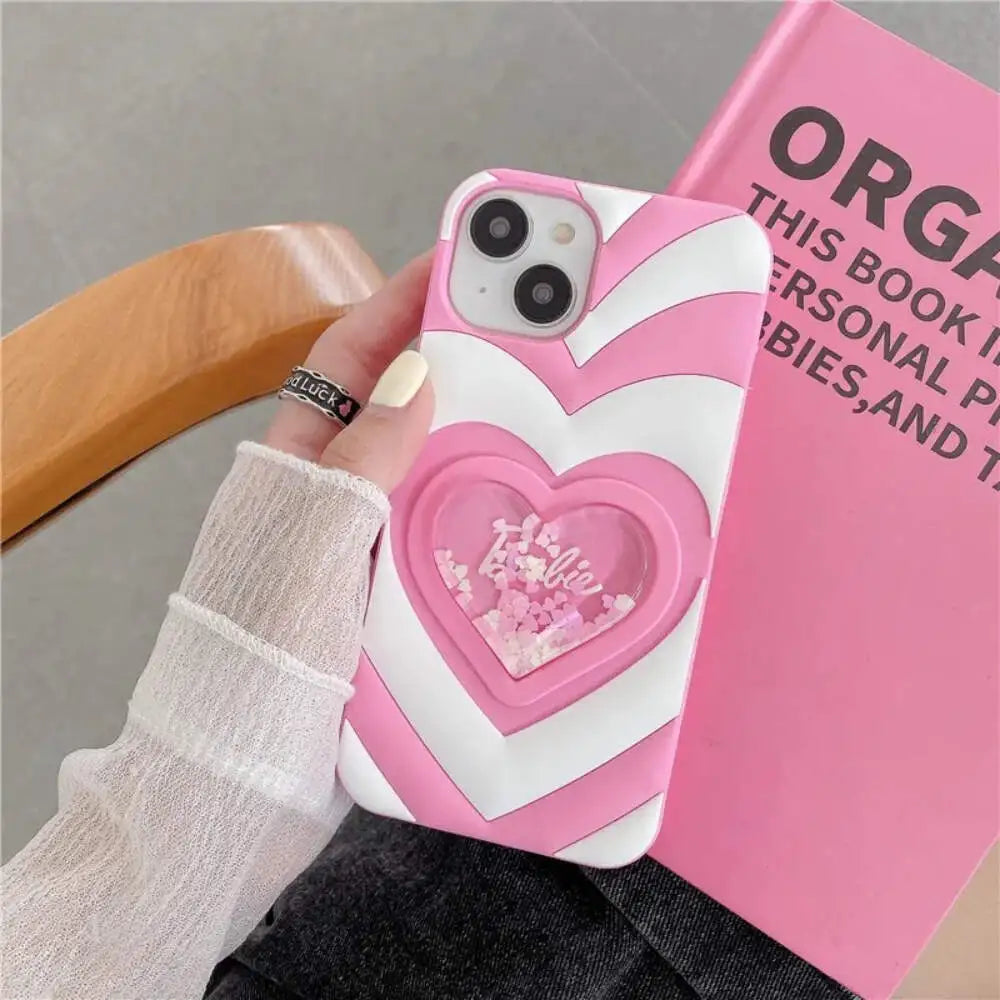 Barbie Liquid Heart Case - iPhone