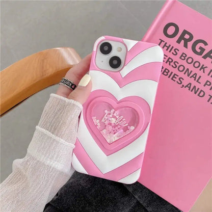 Barbie Liquid Heart Case - iPhone
