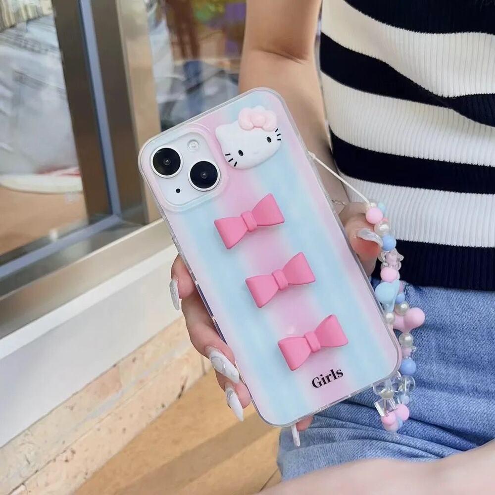 Mini Kitty Case With Charm - iPhone