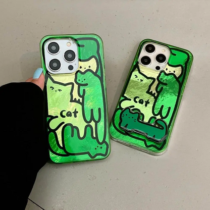 Cats Graffiti Stand Case - iPhone