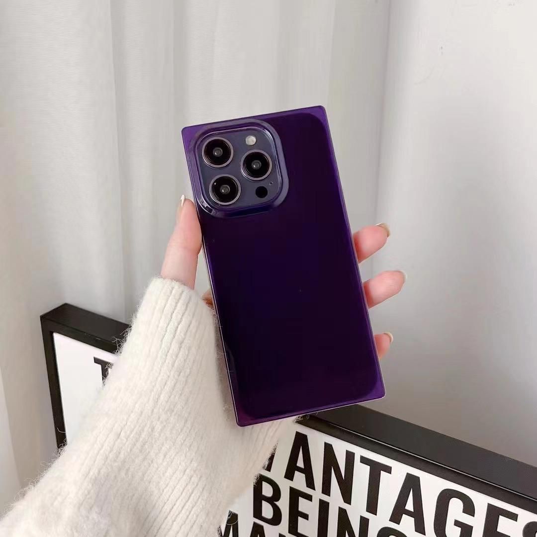Bold Purple Square Case - iPhone