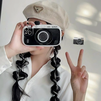 Retro Black Camera Style Case - iPhone