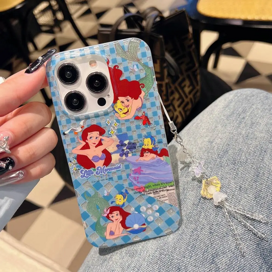 Enchanting Mermaid Design With Pendant Charm - iPhone
