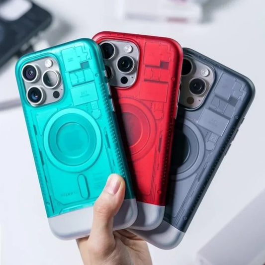 Mechanical Pattern Shockproof Case - iPhone