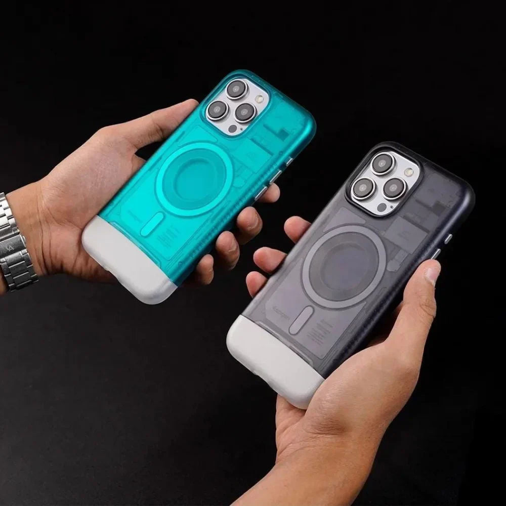 Mechanical Pattern Shockproof Case - iPhone