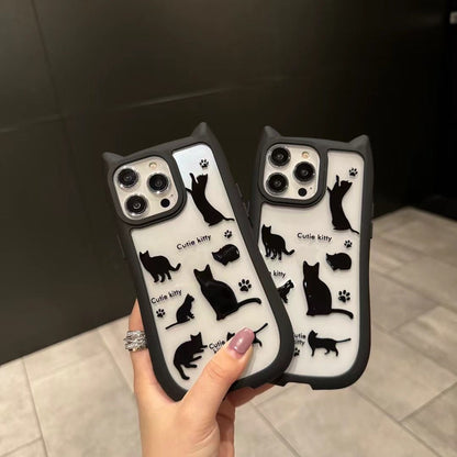 Black Cutie 🥰 Kitty 🐈‍⬛ Case - iPhone