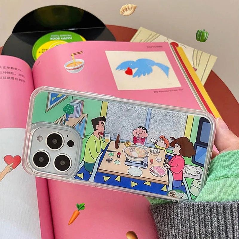 Family Fun Dinner Cartoon Case - iPhone