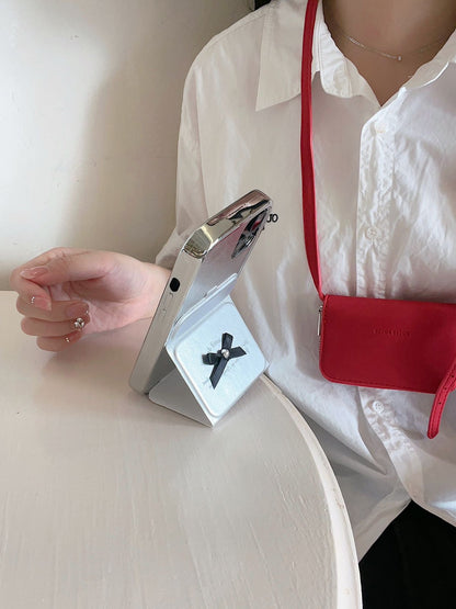 Elegant Ribbon Charm Case - iPhone